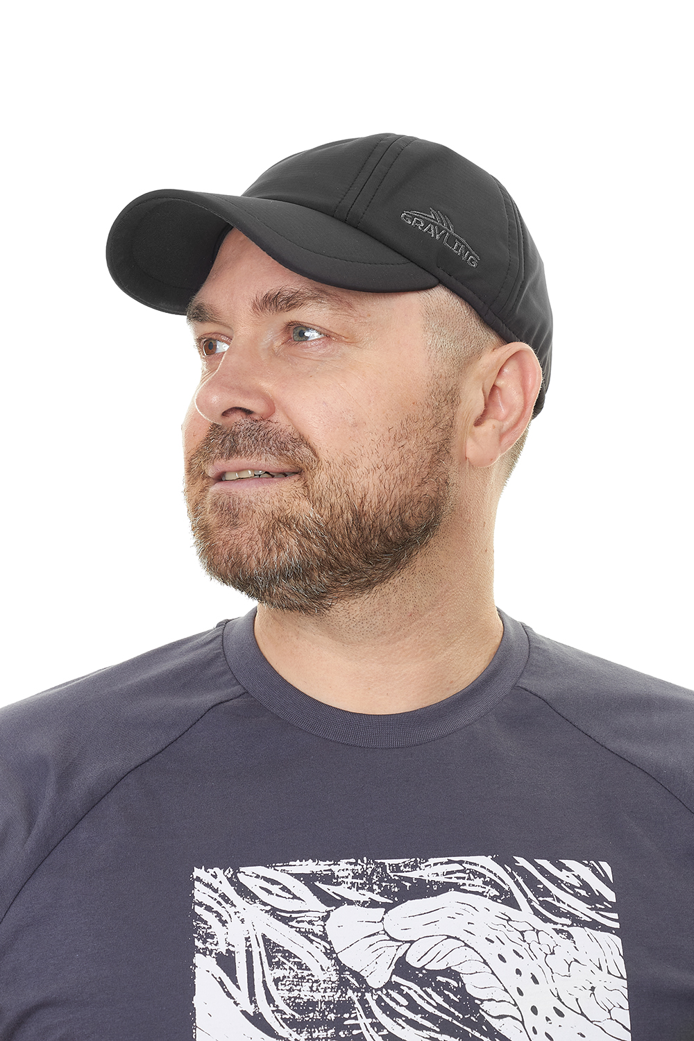 Беринг бейсболка GRAYLING, софтшелл, черный